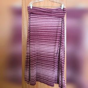 Long Stripped Maxi Skirt